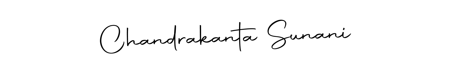 Design your own signature with our free online signature maker. With this signature software, you can create a handwritten (Autography-DOLnW) signature for name Chandrakanta Sunani. Chandrakanta Sunani signature style 10 images and pictures png