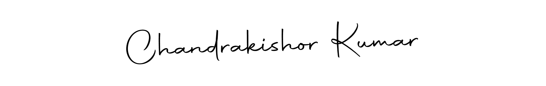 How to make Chandrakishor Kumar name signature. Use Autography-DOLnW style for creating short signs online. This is the latest handwritten sign. Chandrakishor Kumar signature style 10 images and pictures png