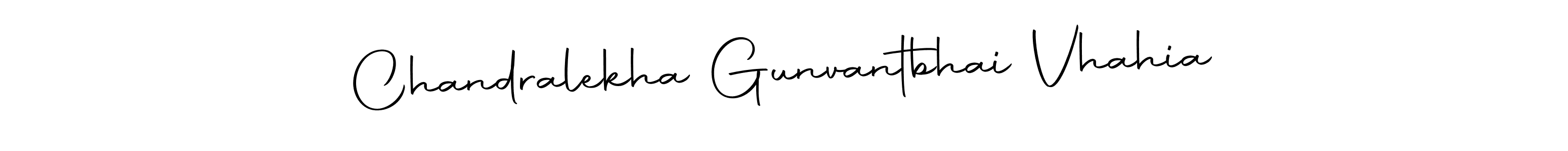 Also we have Chandralekha Gunvantbhai Vhahia name is the best signature style. Create professional handwritten signature collection using Autography-DOLnW autograph style. Chandralekha Gunvantbhai Vhahia signature style 10 images and pictures png