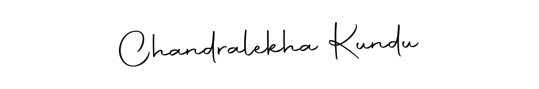 Design your own signature with our free online signature maker. With this signature software, you can create a handwritten (Autography-DOLnW) signature for name Chandralekha Kundu. Chandralekha Kundu signature style 10 images and pictures png