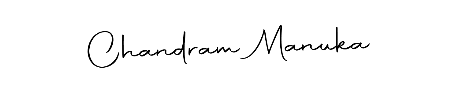 The best way (Autography-DOLnW) to make a short signature is to pick only two or three words in your name. The name Chandram Manuka include a total of six letters. For converting this name. Chandram Manuka signature style 10 images and pictures png