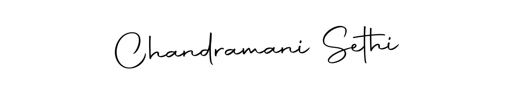 Design your own signature with our free online signature maker. With this signature software, you can create a handwritten (Autography-DOLnW) signature for name Chandramani Sethi. Chandramani Sethi signature style 10 images and pictures png