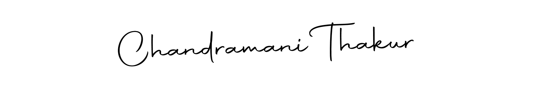 How to make Chandramani Thakur name signature. Use Autography-DOLnW style for creating short signs online. This is the latest handwritten sign. Chandramani Thakur signature style 10 images and pictures png