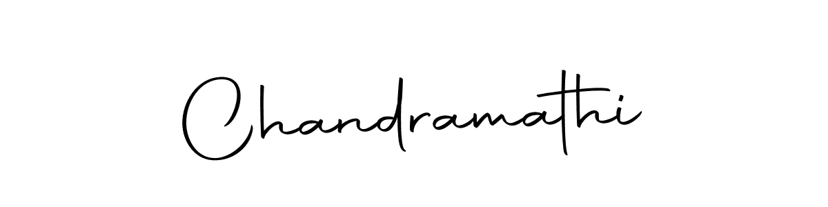 Design your own signature with our free online signature maker. With this signature software, you can create a handwritten (Autography-DOLnW) signature for name Chandramathi. Chandramathi signature style 10 images and pictures png