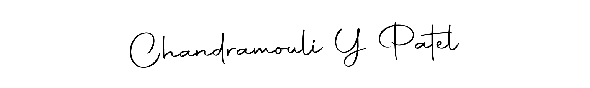 Make a beautiful signature design for name Chandramouli Y Patel. Use this online signature maker to create a handwritten signature for free. Chandramouli Y Patel signature style 10 images and pictures png