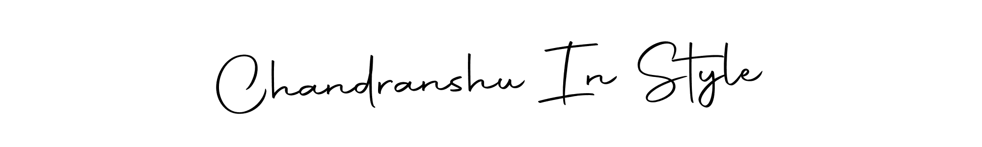 How to make Chandranshu In Style name signature. Use Autography-DOLnW style for creating short signs online. This is the latest handwritten sign. Chandranshu In Style signature style 10 images and pictures png