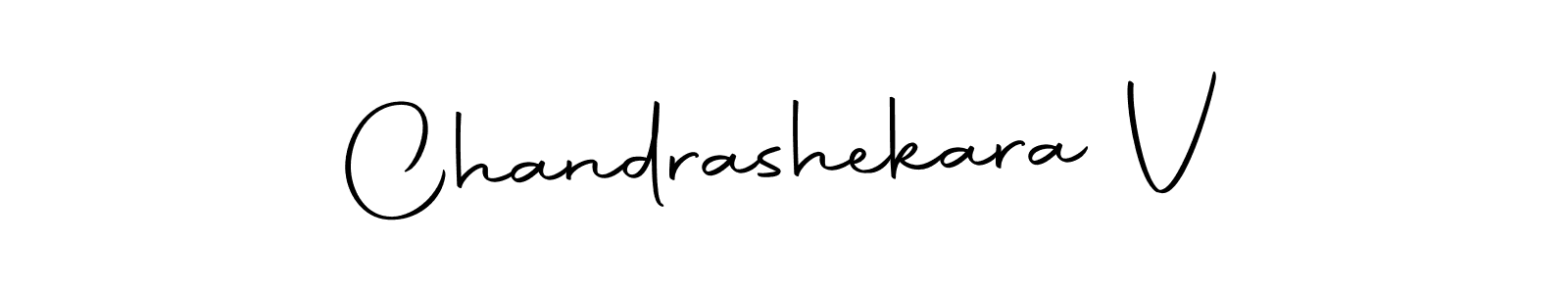 Create a beautiful signature design for name Chandrashekara V. With this signature (Autography-DOLnW) fonts, you can make a handwritten signature for free. Chandrashekara V signature style 10 images and pictures png