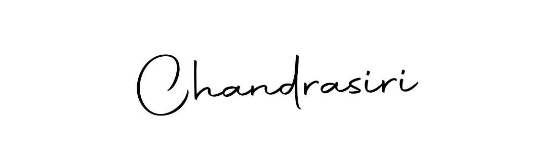 Design your own signature with our free online signature maker. With this signature software, you can create a handwritten (Autography-DOLnW) signature for name Chandrasiri. Chandrasiri signature style 10 images and pictures png