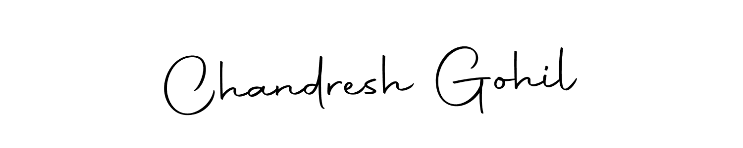 Design your own signature with our free online signature maker. With this signature software, you can create a handwritten (Autography-DOLnW) signature for name Chandresh Gohil. Chandresh Gohil signature style 10 images and pictures png