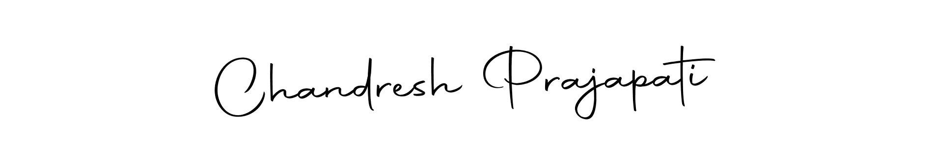 Design your own signature with our free online signature maker. With this signature software, you can create a handwritten (Autography-DOLnW) signature for name Chandresh Prajapati. Chandresh Prajapati signature style 10 images and pictures png