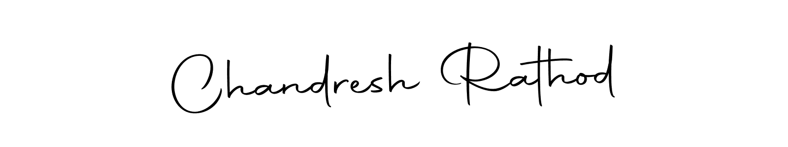 How to make Chandresh Rathod name signature. Use Autography-DOLnW style for creating short signs online. This is the latest handwritten sign. Chandresh Rathod signature style 10 images and pictures png