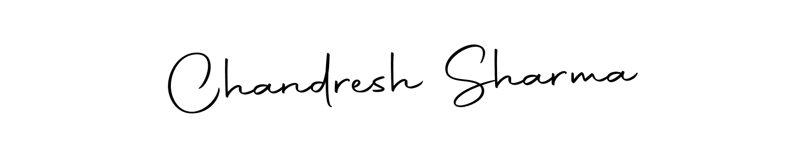 How to make Chandresh Sharma name signature. Use Autography-DOLnW style for creating short signs online. This is the latest handwritten sign. Chandresh Sharma signature style 10 images and pictures png