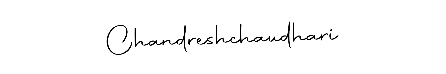 How to make Chandreshchaudhari name signature. Use Autography-DOLnW style for creating short signs online. This is the latest handwritten sign. Chandreshchaudhari signature style 10 images and pictures png