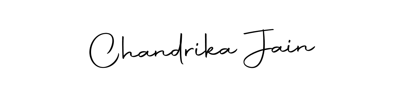 Design your own signature with our free online signature maker. With this signature software, you can create a handwritten (Autography-DOLnW) signature for name Chandrika Jain. Chandrika Jain signature style 10 images and pictures png