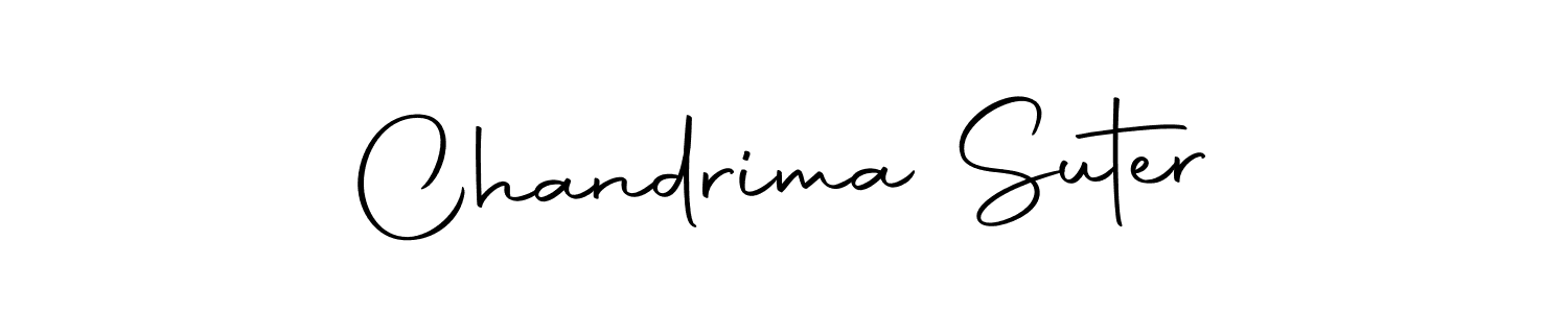 Make a beautiful signature design for name Chandrima Suter. With this signature (Autography-DOLnW) style, you can create a handwritten signature for free. Chandrima Suter signature style 10 images and pictures png