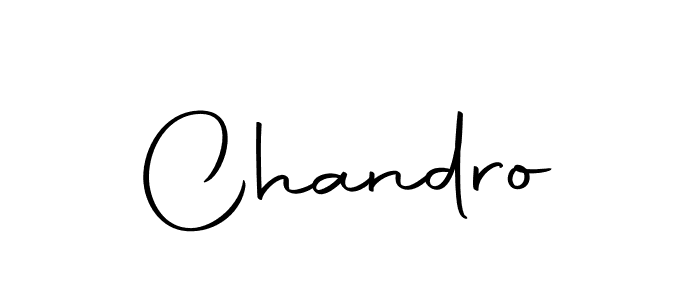 Design your own signature with our free online signature maker. With this signature software, you can create a handwritten (Autography-DOLnW) signature for name Chandro. Chandro signature style 10 images and pictures png