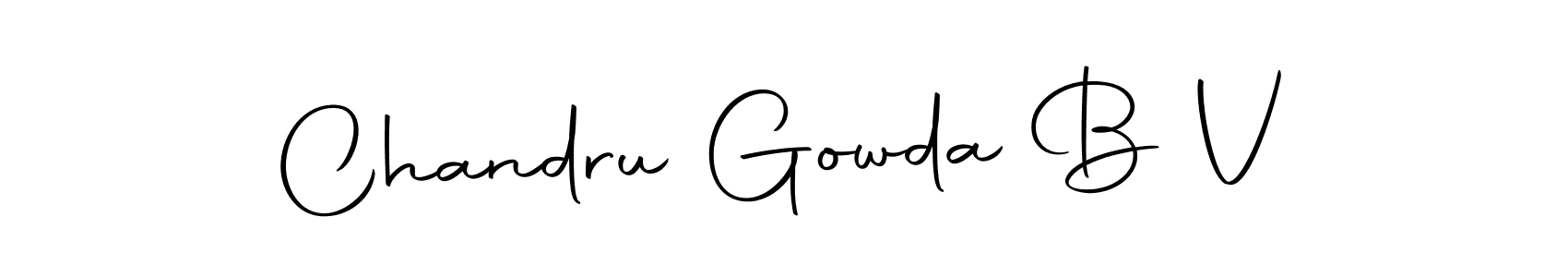 Make a short Chandru Gowda B V signature style. Manage your documents anywhere anytime using Autography-DOLnW. Create and add eSignatures, submit forms, share and send files easily. Chandru Gowda B V signature style 10 images and pictures png