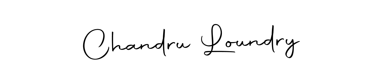 How to make Chandru Loundry signature? Autography-DOLnW is a professional autograph style. Create handwritten signature for Chandru Loundry name. Chandru Loundry signature style 10 images and pictures png
