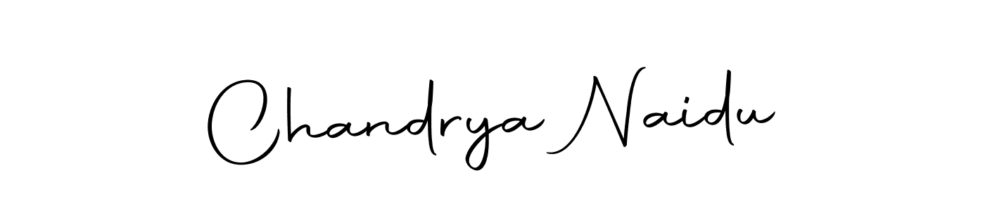 How to make Chandrya Naidu name signature. Use Autography-DOLnW style for creating short signs online. This is the latest handwritten sign. Chandrya Naidu signature style 10 images and pictures png