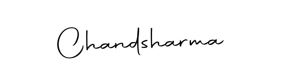 Make a beautiful signature design for name Chandsharma. With this signature (Autography-DOLnW) style, you can create a handwritten signature for free. Chandsharma signature style 10 images and pictures png
