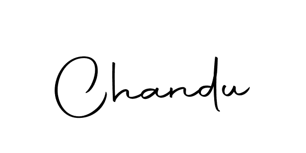 Design your own signature with our free online signature maker. With this signature software, you can create a handwritten (Autography-DOLnW) signature for name Chandu. Chandu signature style 10 images and pictures png