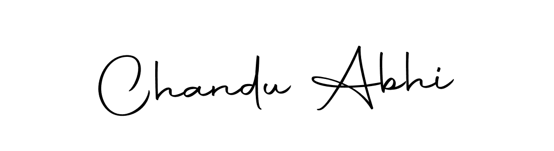 Use a signature maker to create a handwritten signature online. With this signature software, you can design (Autography-DOLnW) your own signature for name Chandu Abhi. Chandu Abhi signature style 10 images and pictures png