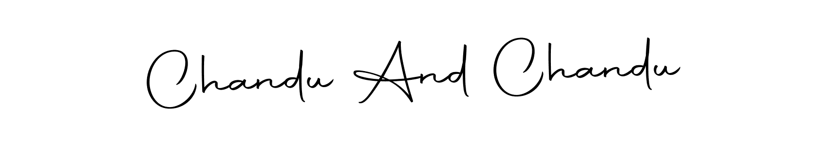 Make a short Chandu And Chandu signature style. Manage your documents anywhere anytime using Autography-DOLnW. Create and add eSignatures, submit forms, share and send files easily. Chandu And Chandu signature style 10 images and pictures png