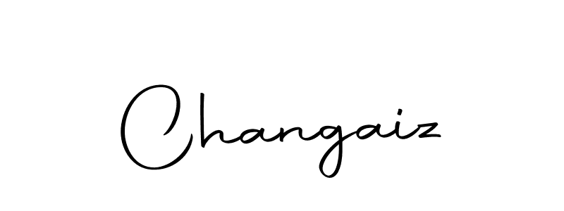 Use a signature maker to create a handwritten signature online. With this signature software, you can design (Autography-DOLnW) your own signature for name Changaiz. Changaiz signature style 10 images and pictures png