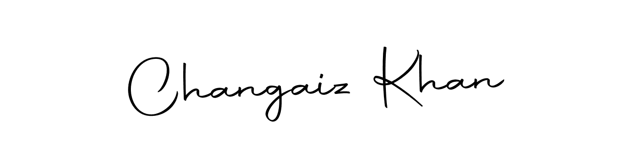 How to make Changaiz Khan name signature. Use Autography-DOLnW style for creating short signs online. This is the latest handwritten sign. Changaiz Khan signature style 10 images and pictures png