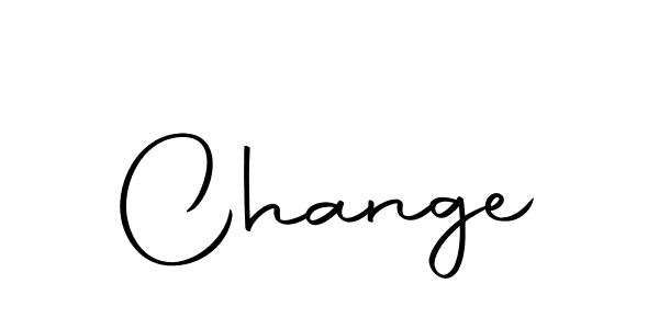 Use a signature maker to create a handwritten signature online. With this signature software, you can design (Autography-DOLnW) your own signature for name Change. Change signature style 10 images and pictures png