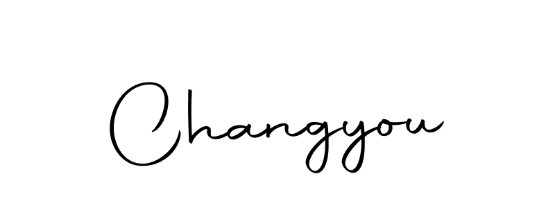 Design your own signature with our free online signature maker. With this signature software, you can create a handwritten (Autography-DOLnW) signature for name Changyou. Changyou signature style 10 images and pictures png