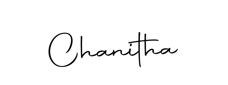 Make a beautiful signature design for name Chanitha. With this signature (Autography-DOLnW) style, you can create a handwritten signature for free. Chanitha signature style 10 images and pictures png