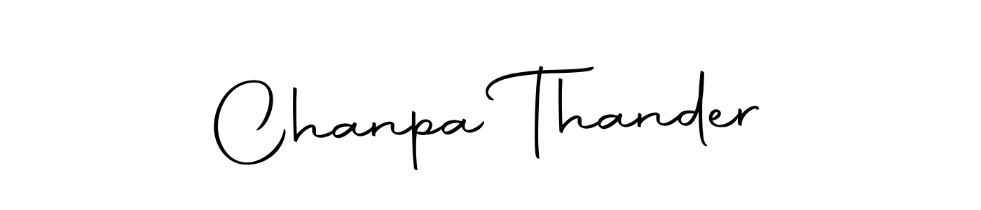 How to make Chanpa Thander signature? Autography-DOLnW is a professional autograph style. Create handwritten signature for Chanpa Thander name. Chanpa Thander signature style 10 images and pictures png
