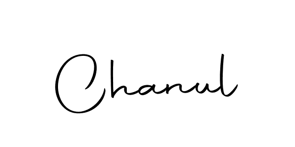 How to make Chanul signature? Autography-DOLnW is a professional autograph style. Create handwritten signature for Chanul name. Chanul signature style 10 images and pictures png
