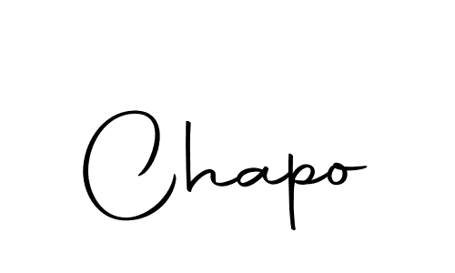 Design your own signature with our free online signature maker. With this signature software, you can create a handwritten (Autography-DOLnW) signature for name Chapo. Chapo signature style 10 images and pictures png