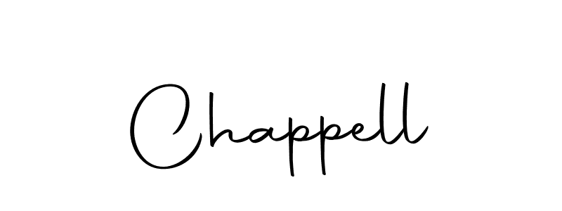 Design your own signature with our free online signature maker. With this signature software, you can create a handwritten (Autography-DOLnW) signature for name Chappell. Chappell signature style 10 images and pictures png