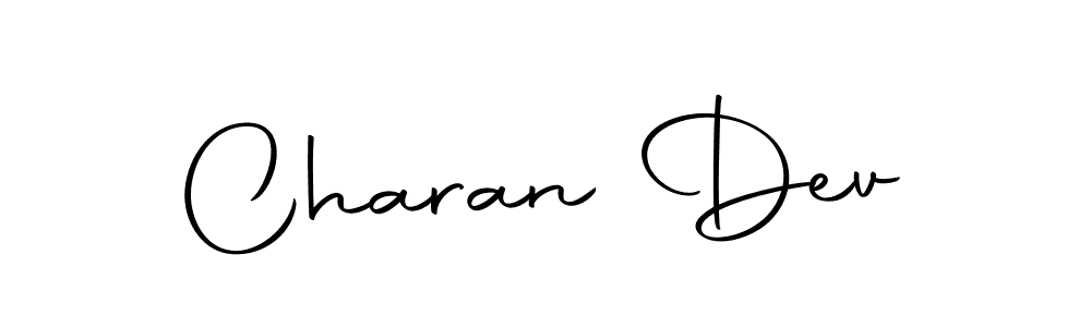 You should practise on your own different ways (Autography-DOLnW) to write your name (Charan Dev) in signature. don't let someone else do it for you. Charan Dev signature style 10 images and pictures png