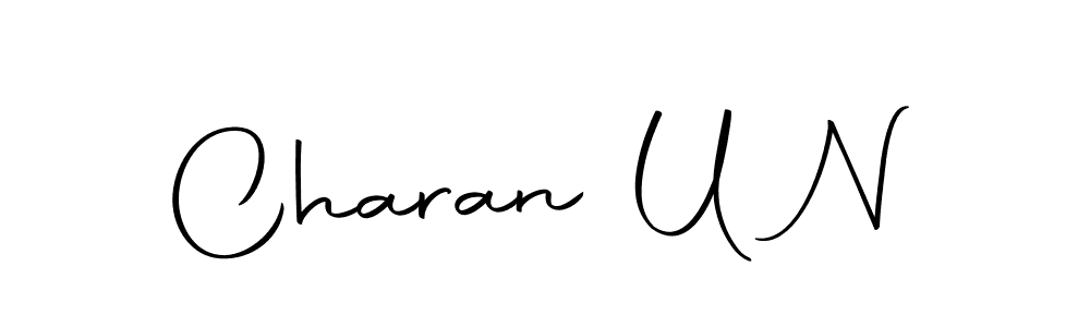 Make a beautiful signature design for name Charan U N. With this signature (Autography-DOLnW) style, you can create a handwritten signature for free. Charan U N signature style 10 images and pictures png