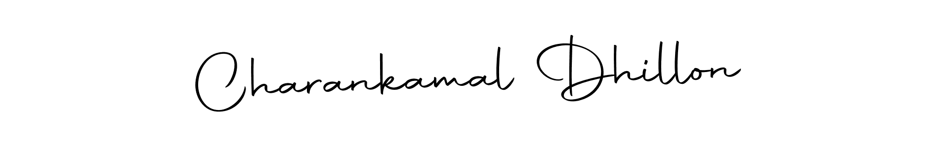 How to make Charankamal Dhillon name signature. Use Autography-DOLnW style for creating short signs online. This is the latest handwritten sign. Charankamal Dhillon signature style 10 images and pictures png