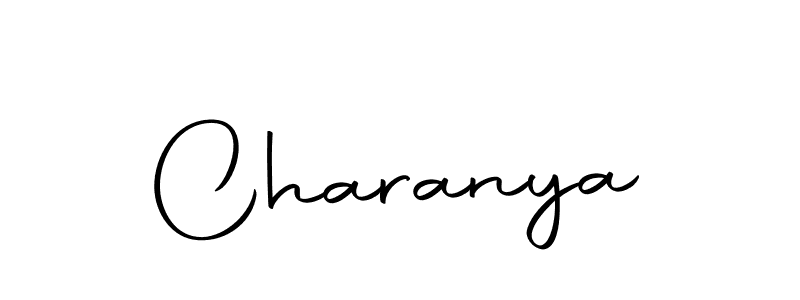 Create a beautiful signature design for name Charanya. With this signature (Autography-DOLnW) fonts, you can make a handwritten signature for free. Charanya signature style 10 images and pictures png