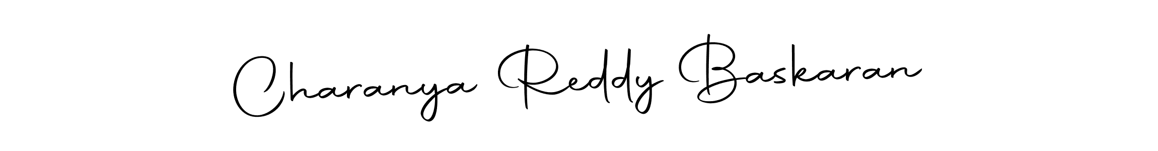 How to make Charanya Reddy Baskaran name signature. Use Autography-DOLnW style for creating short signs online. This is the latest handwritten sign. Charanya Reddy Baskaran signature style 10 images and pictures png