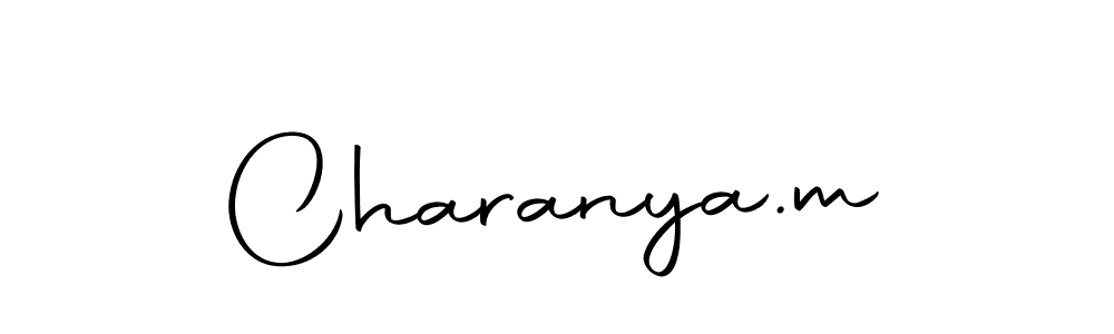 You should practise on your own different ways (Autography-DOLnW) to write your name (Charanya.m) in signature. don't let someone else do it for you. Charanya.m signature style 10 images and pictures png