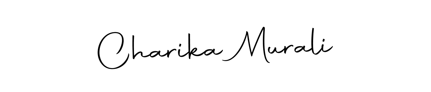How to make Charika Murali name signature. Use Autography-DOLnW style for creating short signs online. This is the latest handwritten sign. Charika Murali signature style 10 images and pictures png