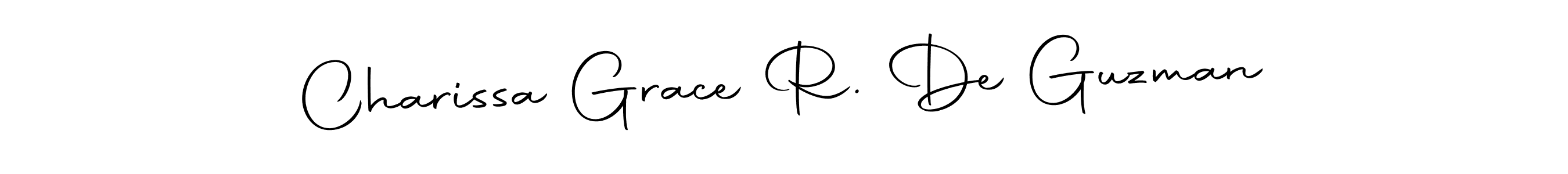 Make a beautiful signature design for name Charissa Grace R. De Guzman. With this signature (Autography-DOLnW) style, you can create a handwritten signature for free. Charissa Grace R. De Guzman signature style 10 images and pictures png