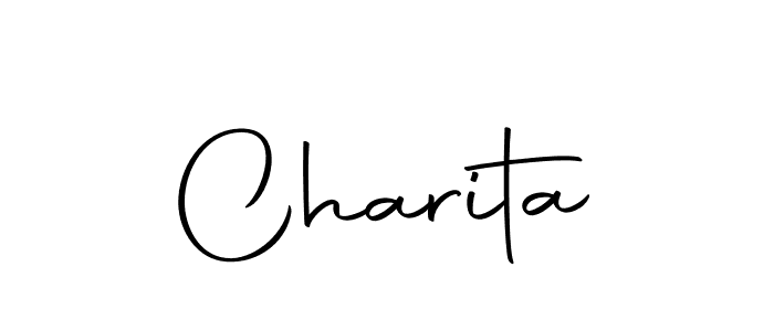 Make a beautiful signature design for name Charita. With this signature (Autography-DOLnW) style, you can create a handwritten signature for free. Charita signature style 10 images and pictures png