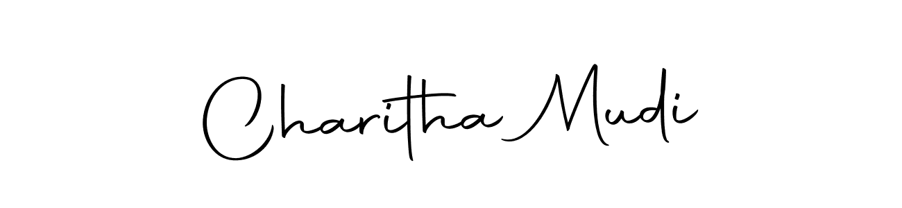 Make a beautiful signature design for name Charitha Mudi. Use this online signature maker to create a handwritten signature for free. Charitha Mudi signature style 10 images and pictures png