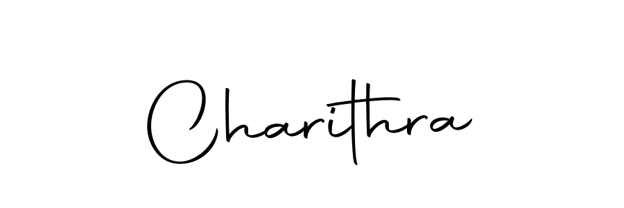 Design your own signature with our free online signature maker. With this signature software, you can create a handwritten (Autography-DOLnW) signature for name Charithra. Charithra signature style 10 images and pictures png