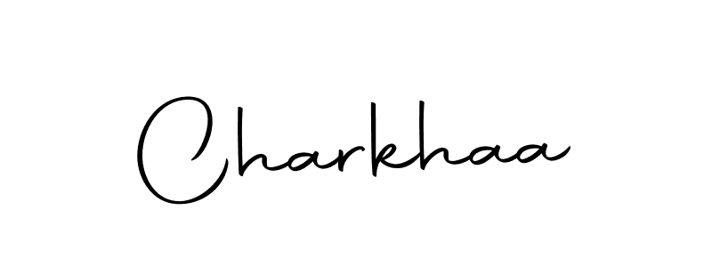 How to make Charkhaa name signature. Use Autography-DOLnW style for creating short signs online. This is the latest handwritten sign. Charkhaa signature style 10 images and pictures png
