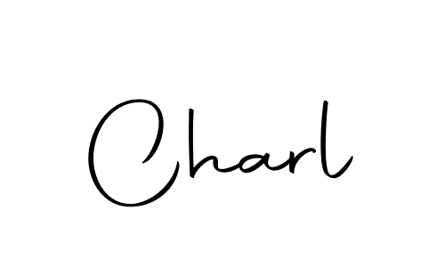 You should practise on your own different ways (Autography-DOLnW) to write your name (Charl) in signature. don't let someone else do it for you. Charl signature style 10 images and pictures png
