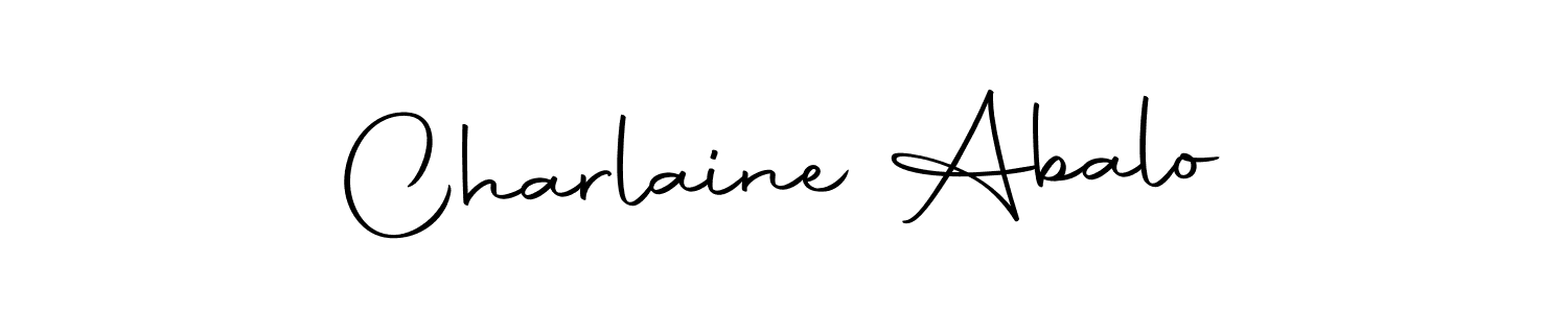 How to make Charlaine Abalo signature? Autography-DOLnW is a professional autograph style. Create handwritten signature for Charlaine Abalo name. Charlaine Abalo signature style 10 images and pictures png